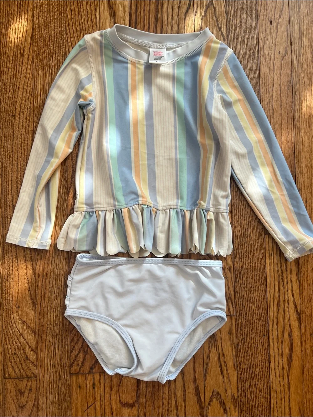 Ruffle Butts Toddler Girls Swim Suit Bundle, 3T